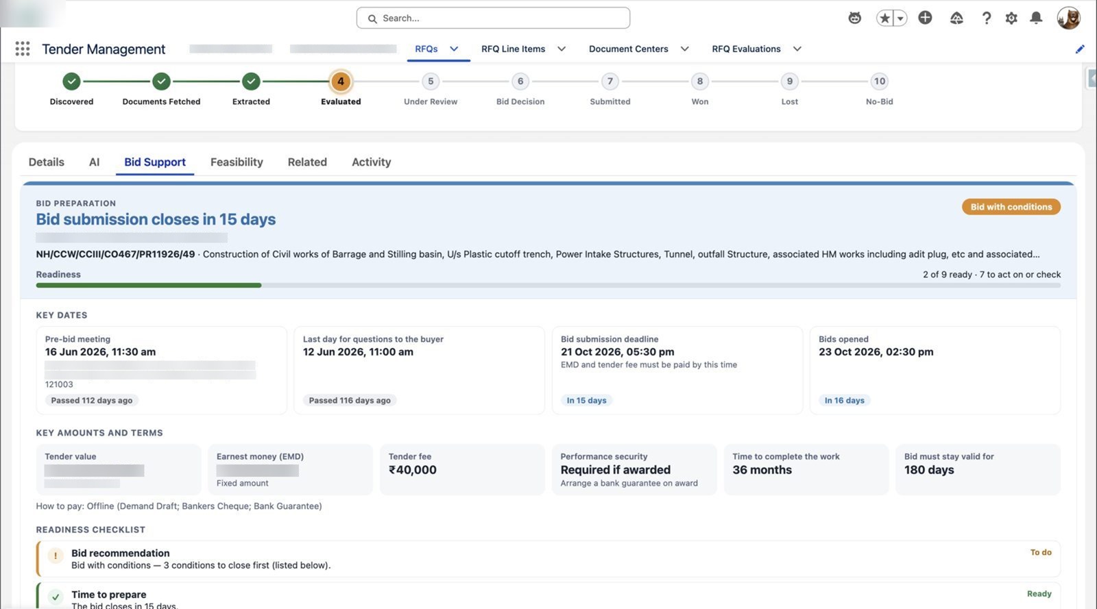 Countdown, dates and money – Agentforce government tender management in Salesforce